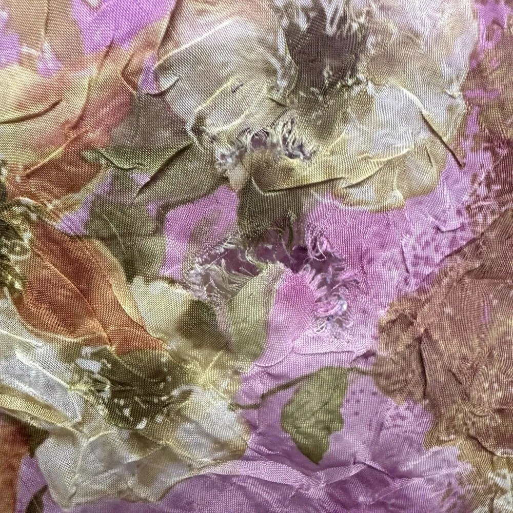 Vintage K Studio Floral Maxi Dress Size 16 Pink Tea Party Cottage Fairy Y2K Prom - Image 7