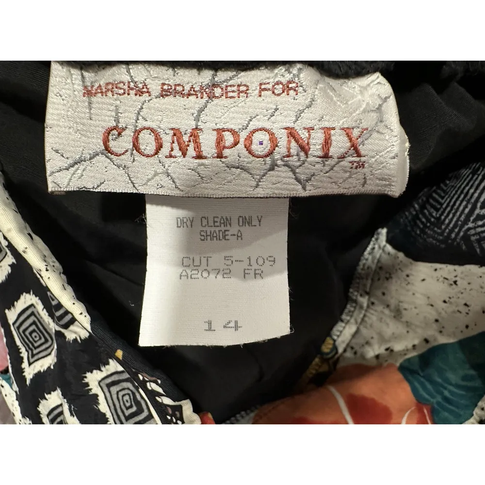 Componix Kimono and Skirt Art Deco Set Size Large/ 14 VINTAGE VTG - Image 16