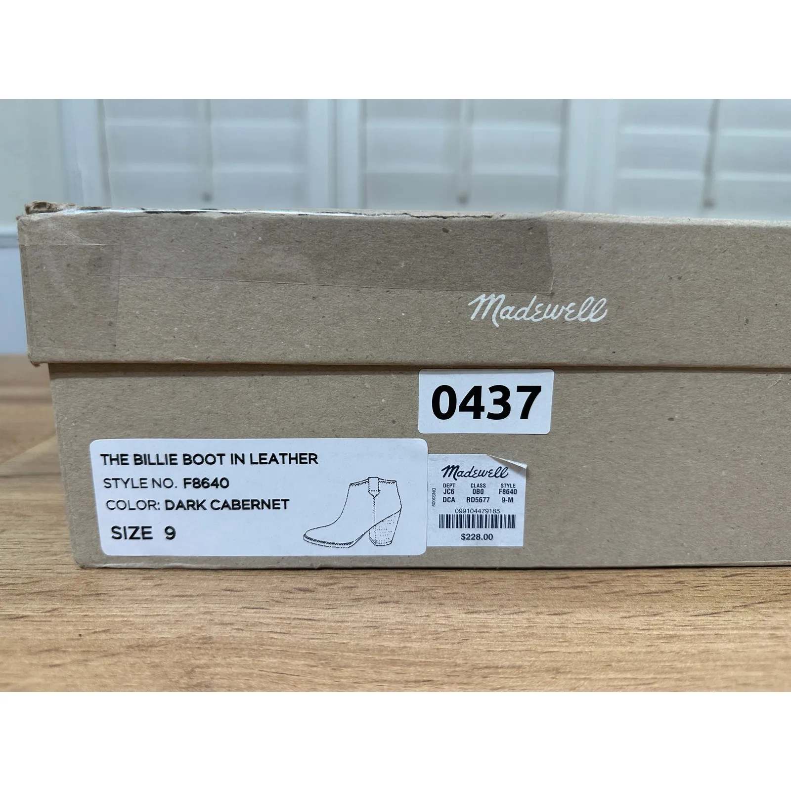 Madewell The Billie Boot Cabernet Red Leather Size 9 NIB Modern Dressy Office - Image 13