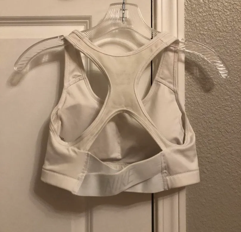 Nike White Sport Bra - Image 4