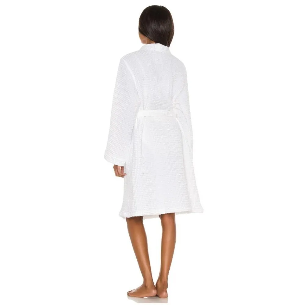 SLOWTIDE Guild Waffle Robe in White Size Large / X - Image 4