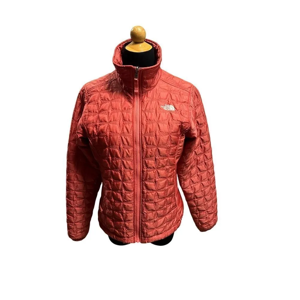 The North Face Orange puffer jacket size Small - Image 5