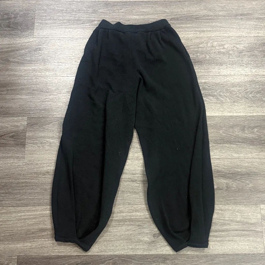 Free People Beach Black Pants Size Small Fraya Barrel Sweater Joggers - Image 2
