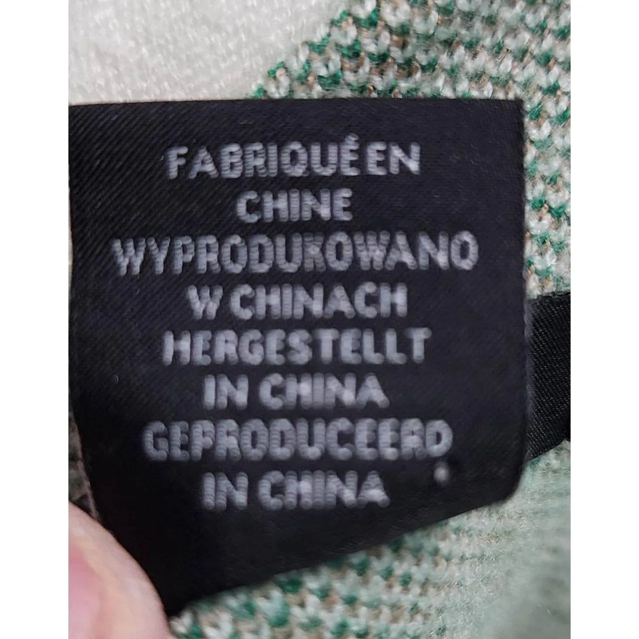 Tahari Top Womens Size Medium Plaid Long Sleeve High Neck ‎ Classic Fall - Image 4