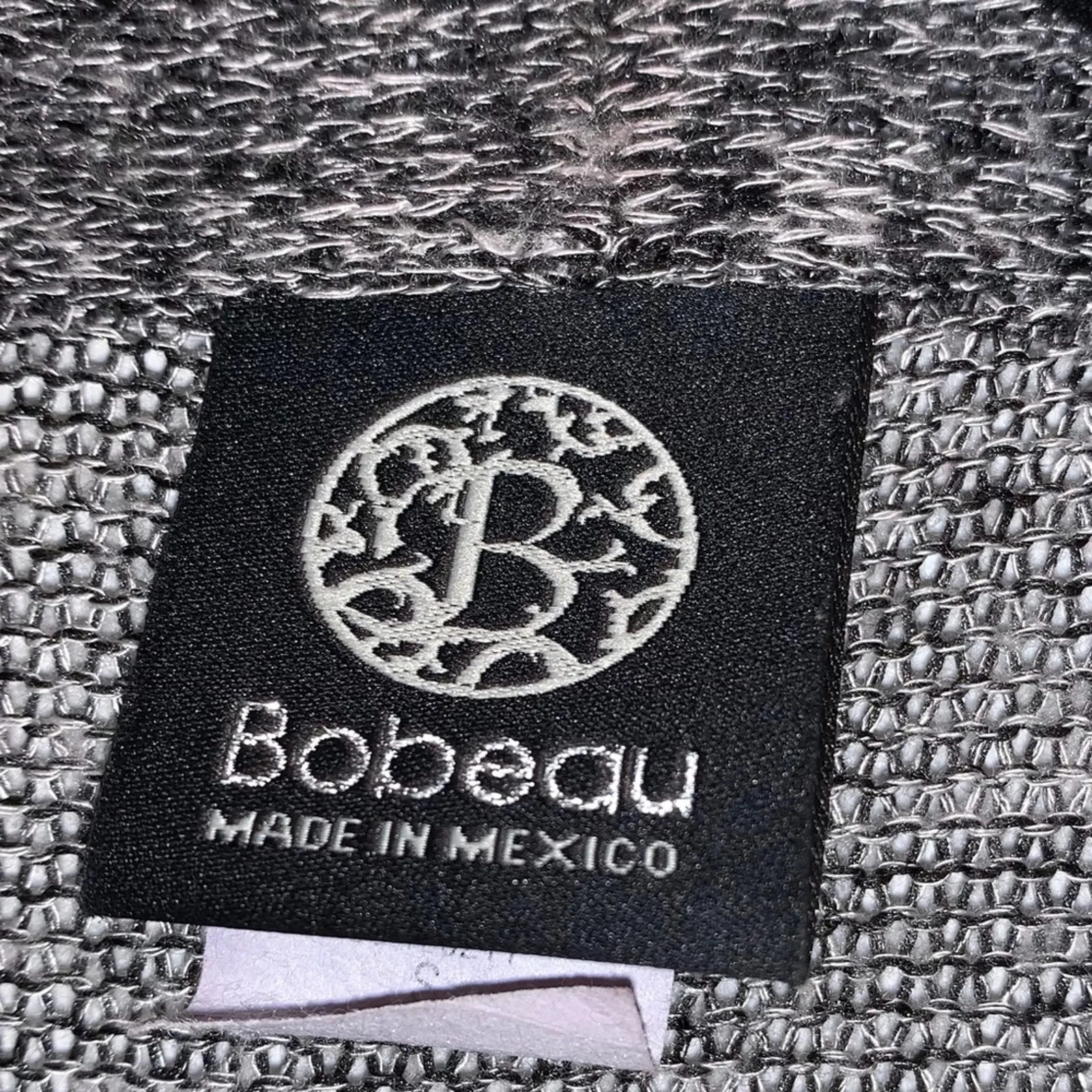 Bobeau Black & White Open Front Cardigan - Image 4