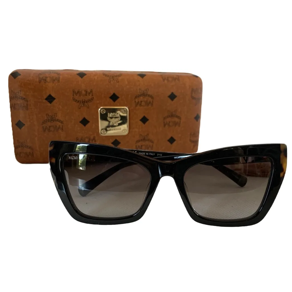 MCM "MCM722SLB 009" BROWN/BLACK TORTOISE SHELL MODIFIED CAT EYE SUNGLASS NIB - Image 5