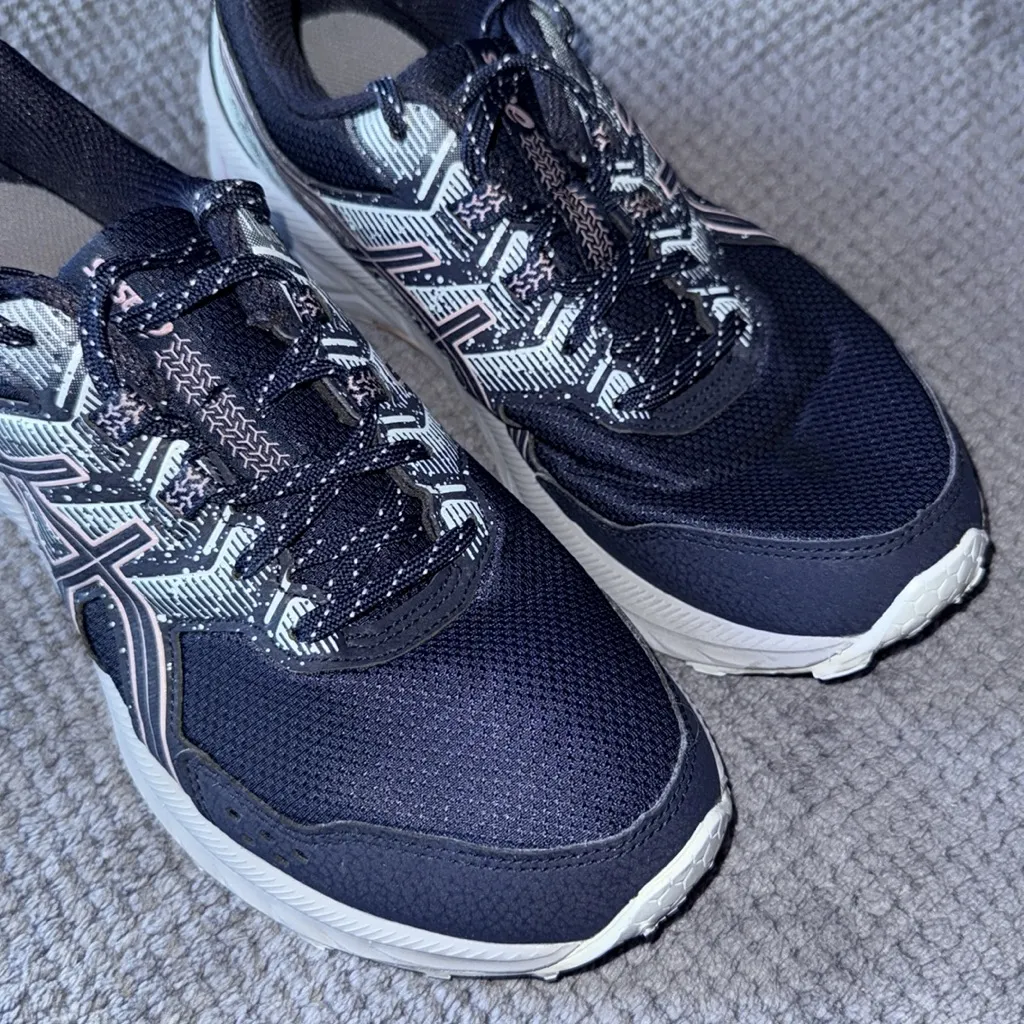 ASICS Gel Venture Navy‎ Pink White Women’s Trail Running Sneakers Size 9 - Image 3