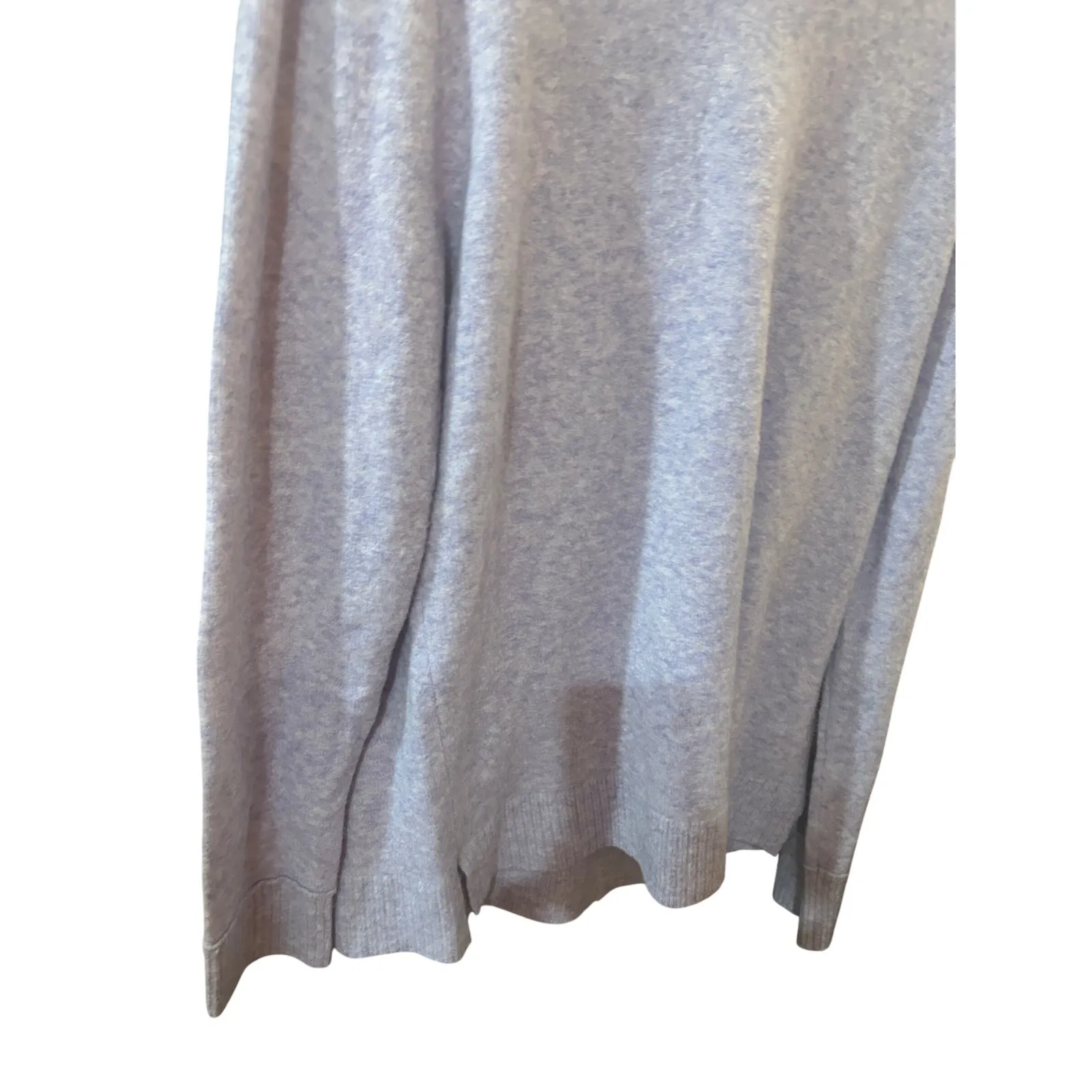 Lavender Crewneck Pullover Sweater Casual Long Sleeve Knit Top‎ Purple Size L - Image 3