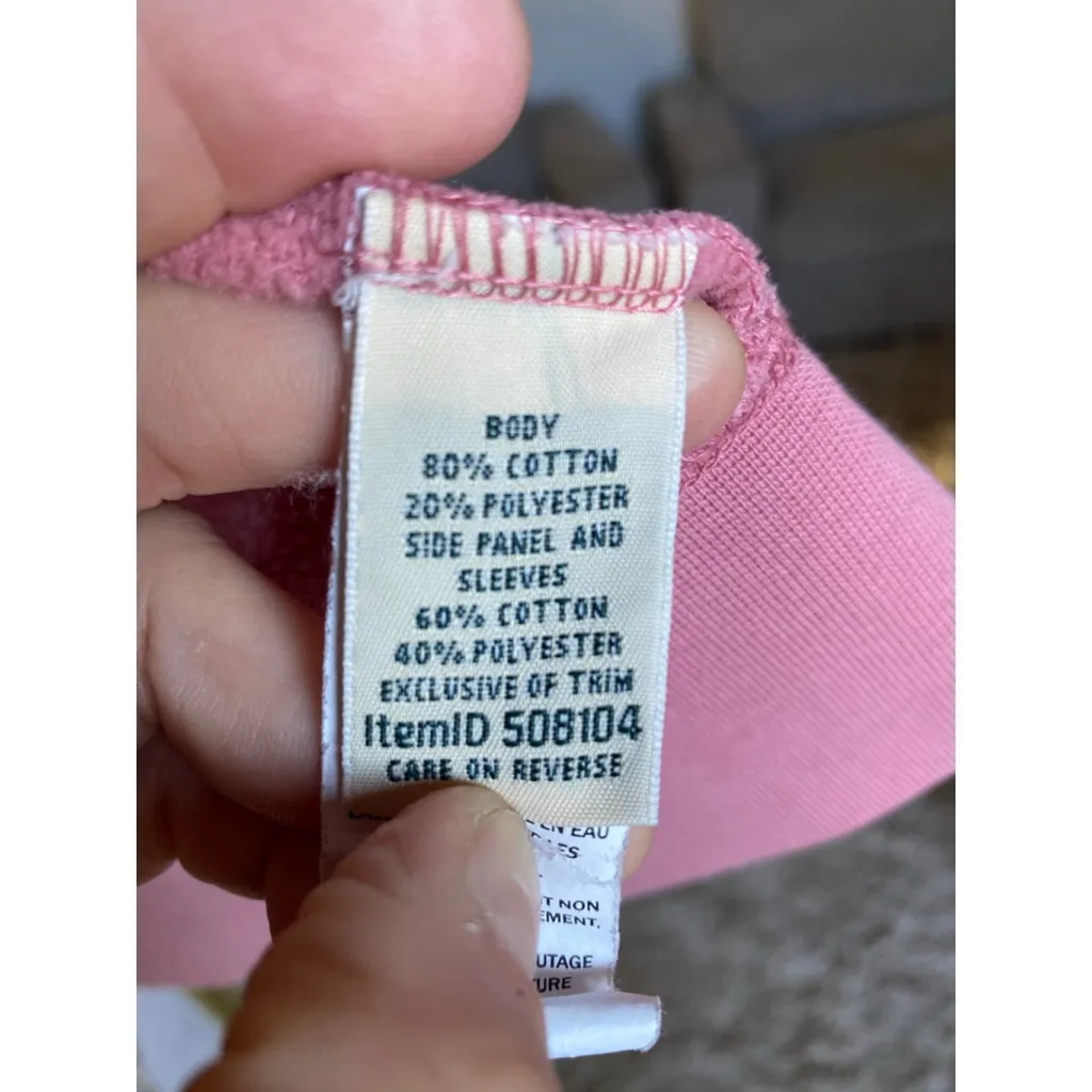 L.L. Bean Pink Quilted Jacket Gold Full-Zip Granola Classic Hiking Preppy Cozy L - Image 7