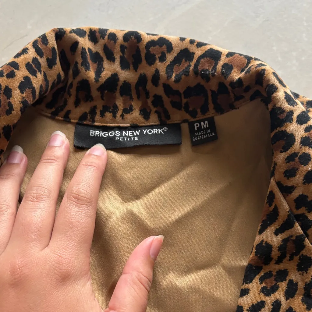 Briggs New York  Leopard Print Blazer - Image 3