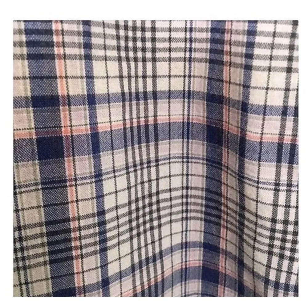 VICTORIA'S SECRET Pink & Gray Plaid Night Shirt Nightgown Pajamas ~ Women's MED. - Image 4