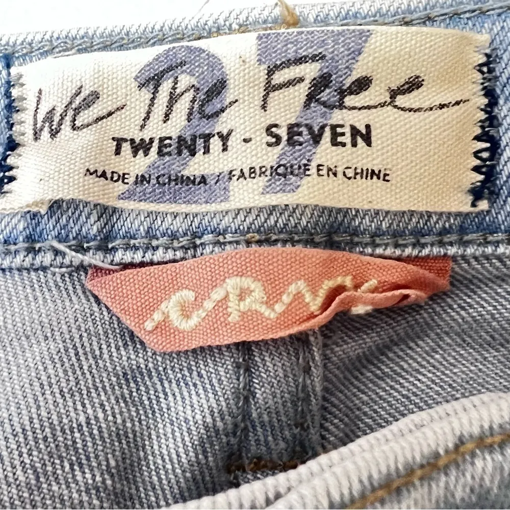 Free People CRVY Wide Leg High Rise Jeans Size 27 Flare Leg - Image 11