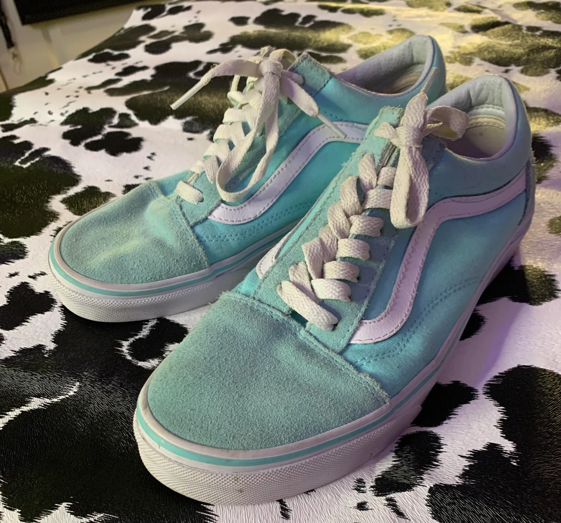 Vans mint green slip on - Image 2