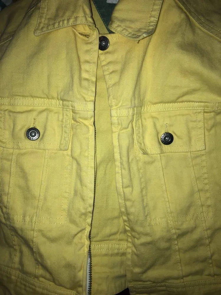 Tommy Hilfiger yellow jean jacket - Image 5