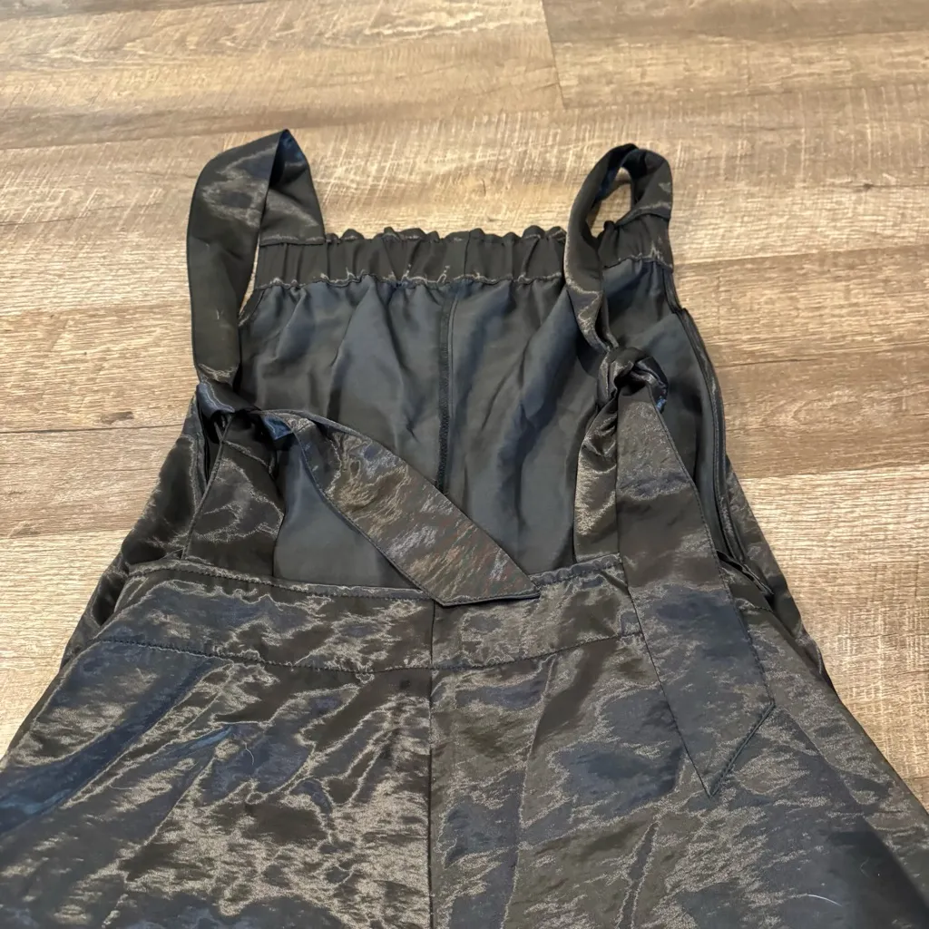 Silence + Noise Black Margo Satin Jumpsuit - Image 9