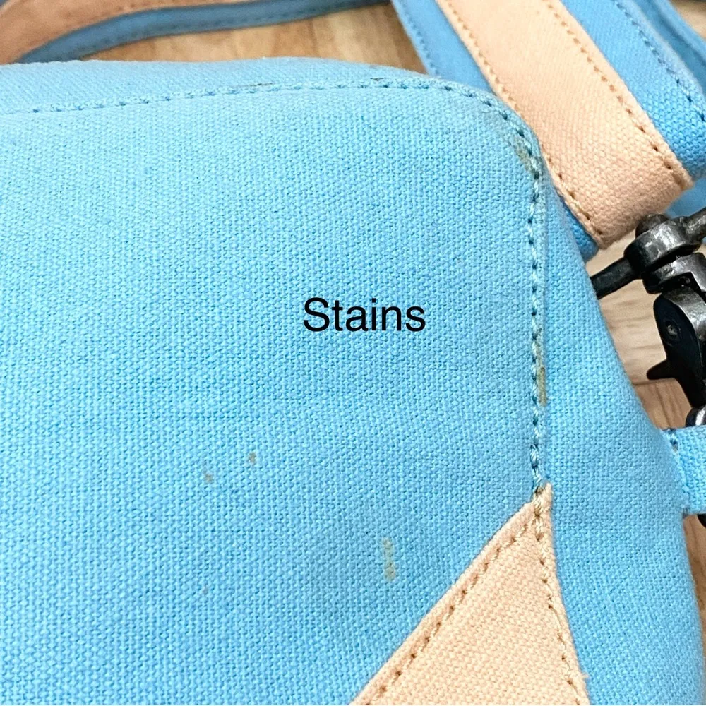 We The Free Blue Canvas Convertible Crossbody Bag - Image 15