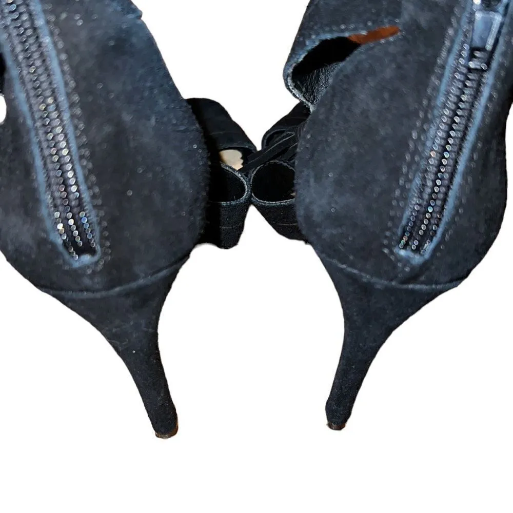 Chinese Laundry Black Suede Sandals Size 9 - Image 5