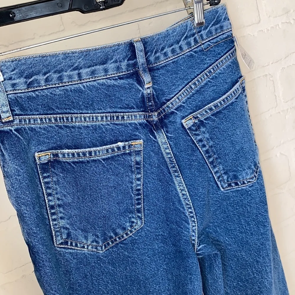 Free people jeans the lasso denim in sapphire‎ button fly high rise distressed - Image 9