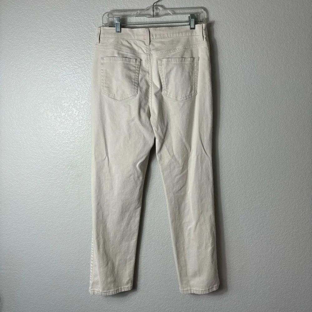 Gloria Vanderbilt Jeans Womens 10 Missy Short Amanda Stretch Tapered Ivory - Image 3