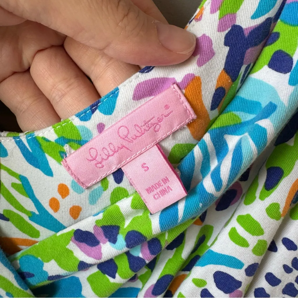 Lily Pulitzer Women’s Sea‎ Soriee Shianne Double V-Neck Dress Size Small - Image 2