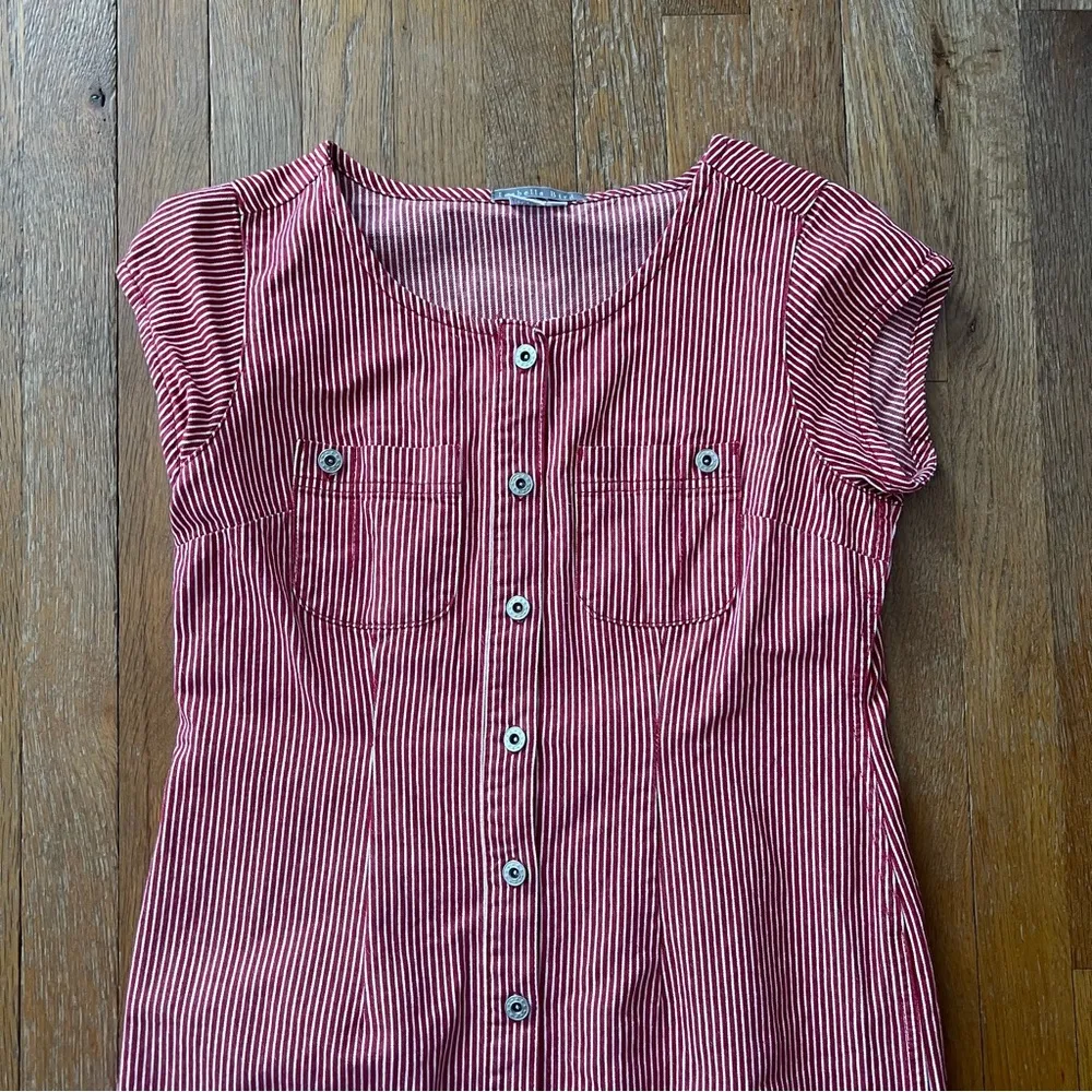 Red and white Isabella Bird dress Size 10P - Image 3