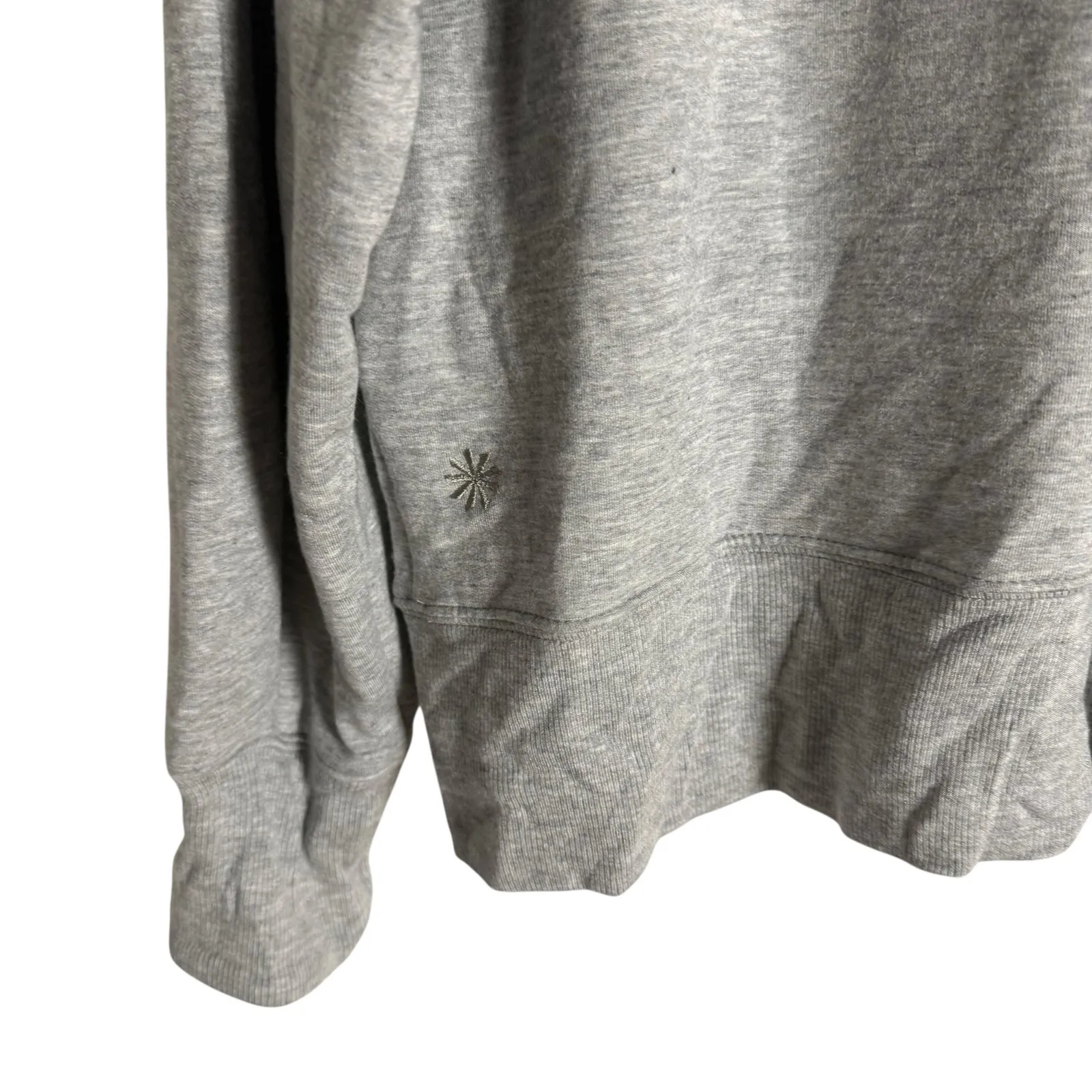 Athleta Apollo Gray Modal Mock Neck Long Sleeve Pullover Sweatshirt Size XL - Image 8