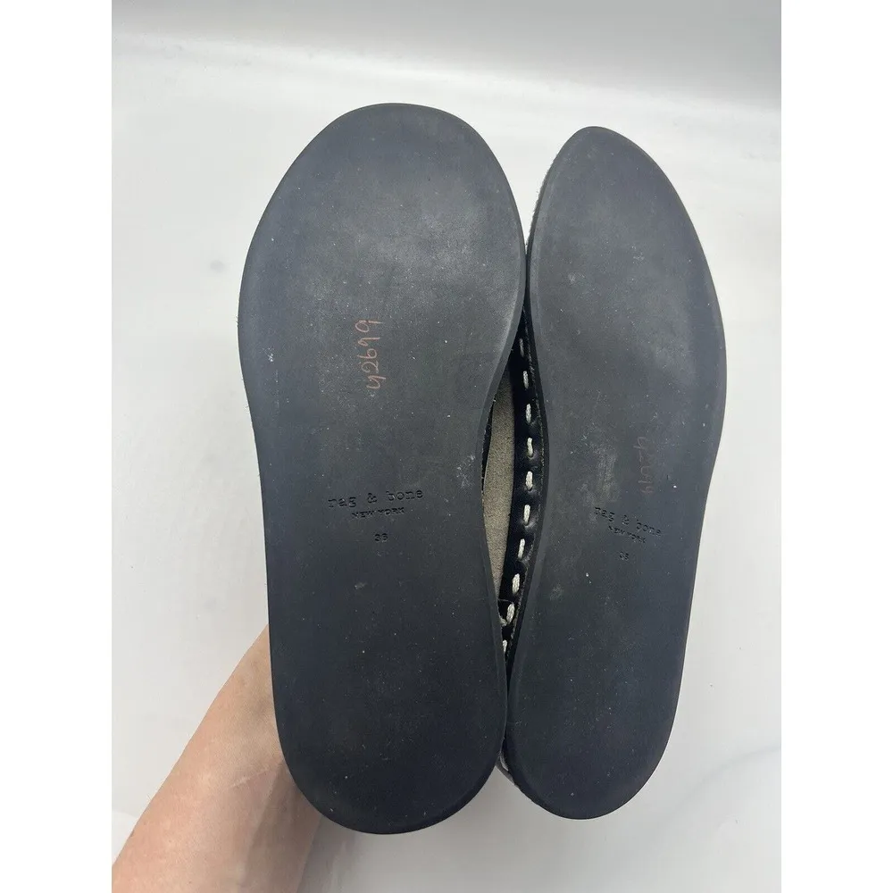 Rag & Bone Safari Khaki Green Cairo Suede Loafers Women’s Size 6 / 36 Shoes - Image 11