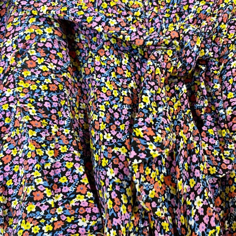 Patrons Of Peace Women’s Tie Front Penny Shorts Pink Floral Size Medium EUC - Image 2