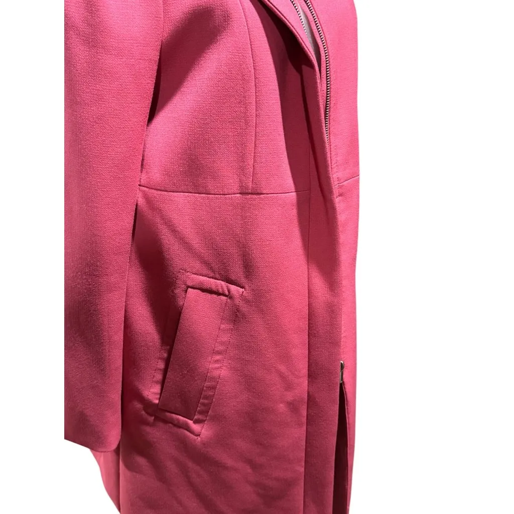 H&M womens Size 10 Coat Jacket Elegant Formal Blazer Pink Workwear Outwear - Image 7
