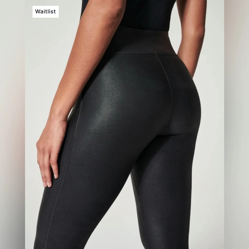 Spanx SPANXshape™ Faux Leather Leggings Black Size M - Image 3