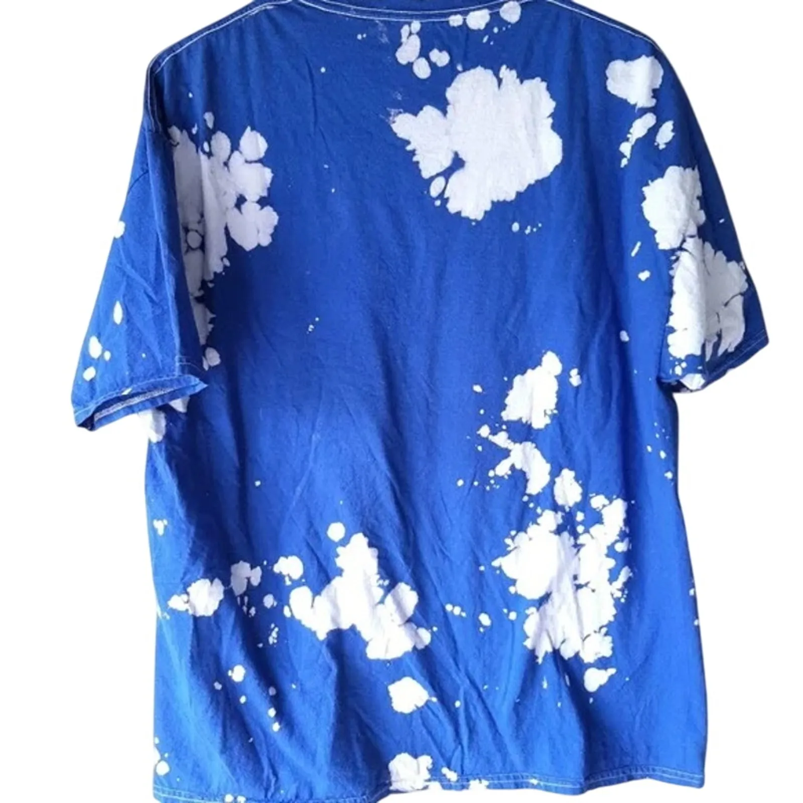 Def Leppard Vintage Style High N Dry Tie Dye Tiger Graphic Unisex T Shirt M Blue - Image 5