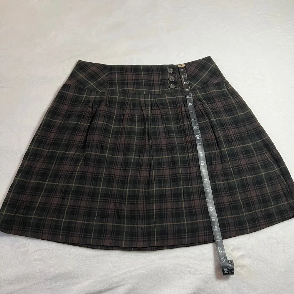 CAbi Plaid Show Stopper Skirt Size 10 Style # 203 Academic Preppy Office Casual - Image 9