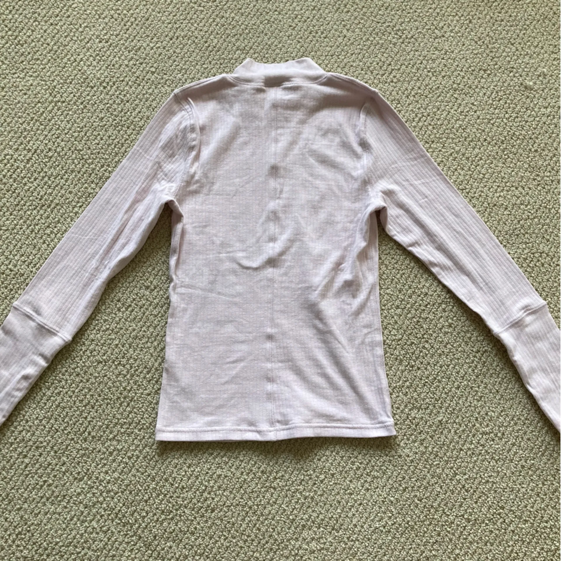 Free People Ribbed Mock Neck Long Sleeve Bodycon Blouse Purple Size Medium NWT - Image 9