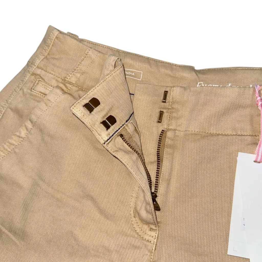 Vineyard Vines Every Day Shorts 5” Chino Herringbone Khaki Sand NWT Women’s 00 - Image 6