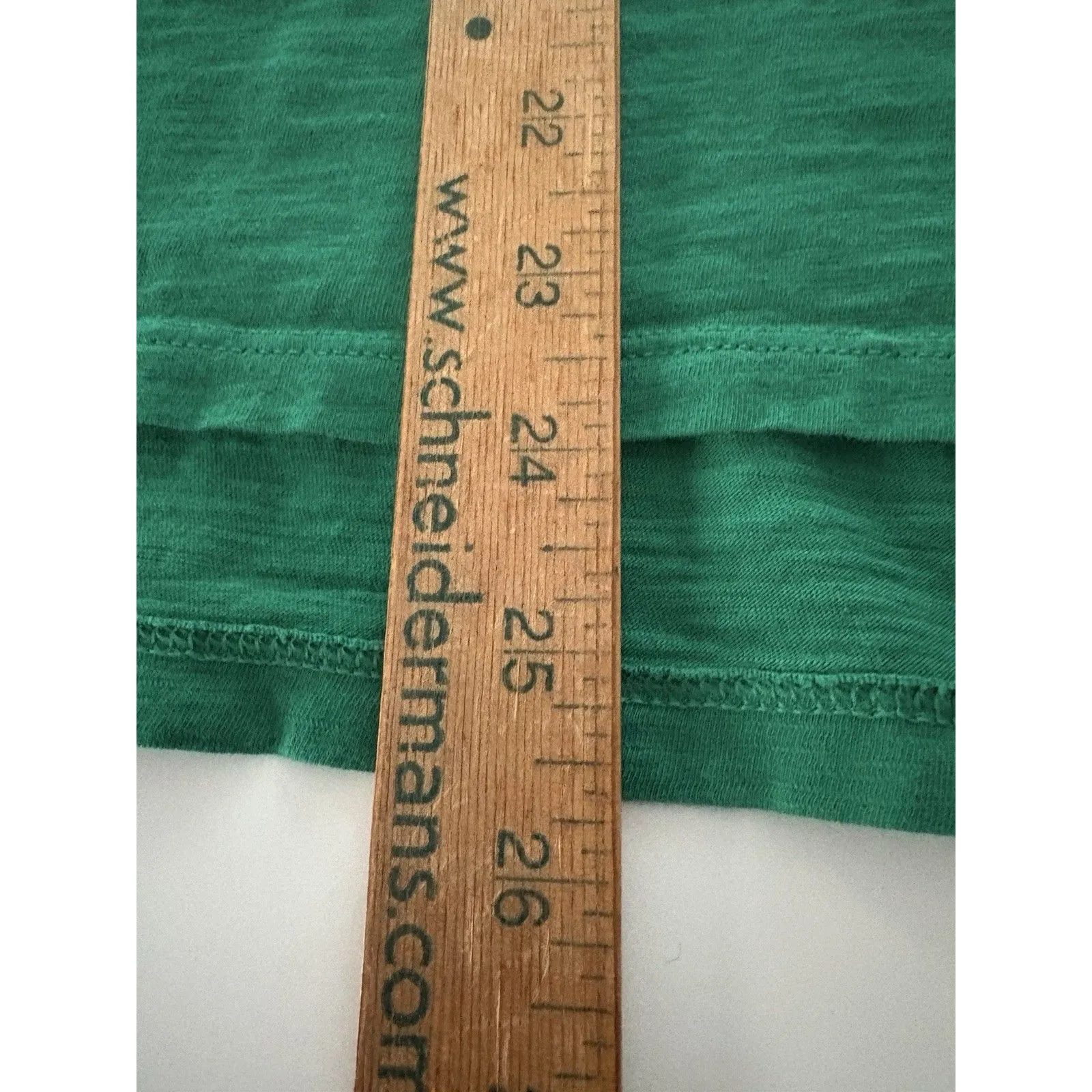 Lilly Pulitzer Etta Scoop Neck Top Size L Green Pima Cotton 004651 - Image 6