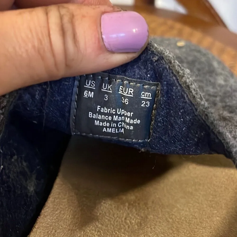 Soul Naturalizer Amelia grey felt slipper clogs size 36/5.5 - Image 8