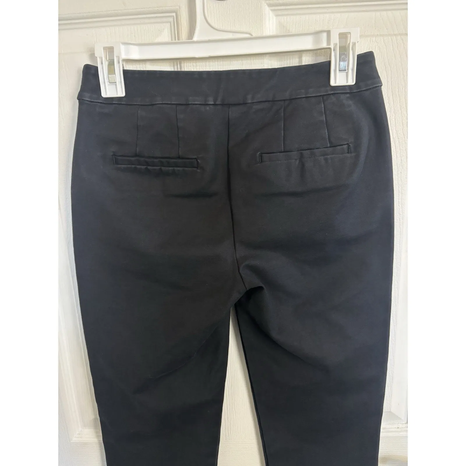 Boden Black Flat Front Dress Pants Trousers Size 2P Stretch Elevated Basics - Image 6