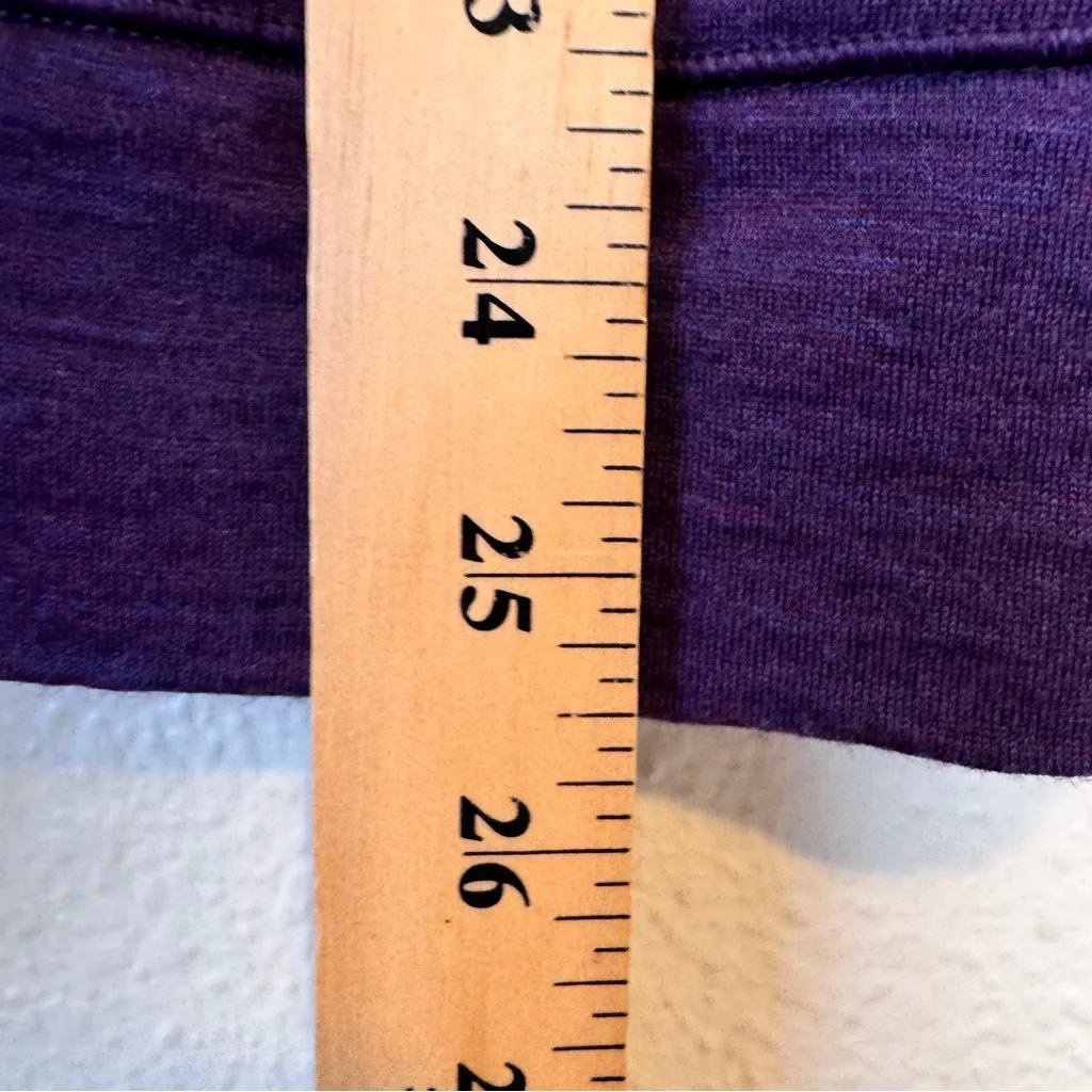 Icebreaker Purple Merino Wool Cardigan Sweater Womens XS Button Front Preppy - Image 5