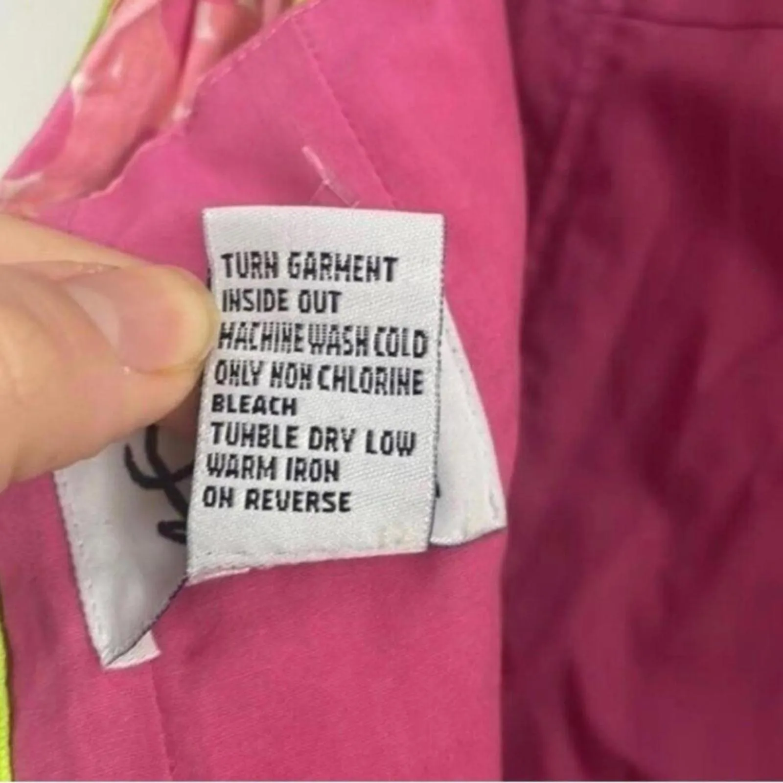 ✅Lilly Pulitzer Green Strapless Dress Pink Floral and Cut Out Back - Image 8