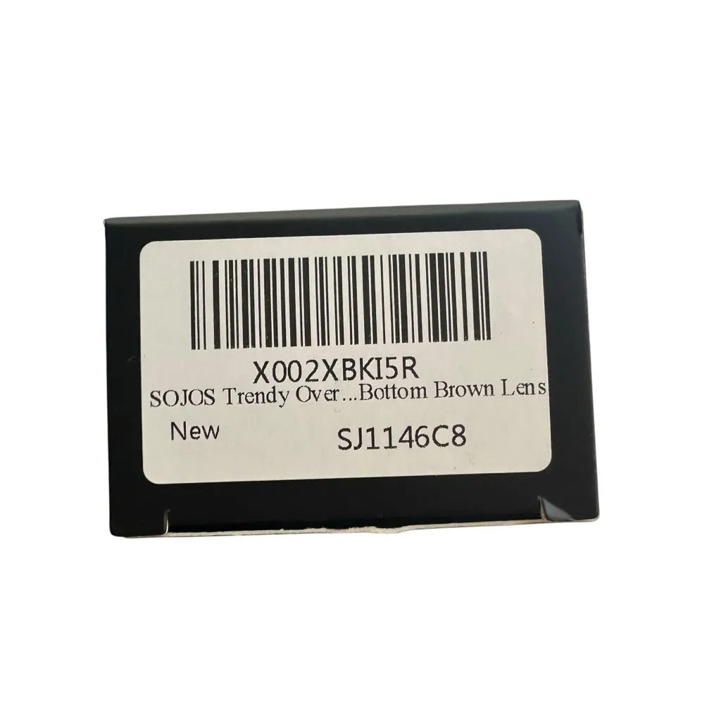 Sojos Women’s Square Oversized Frame Sunglasses in Rose Gold Blue/Brown NIB - Image 2