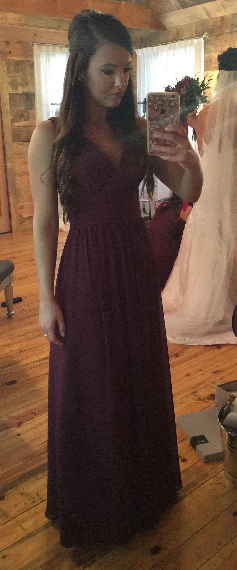 Boutique Bridesmaid Dress Red Size XS - Image 2