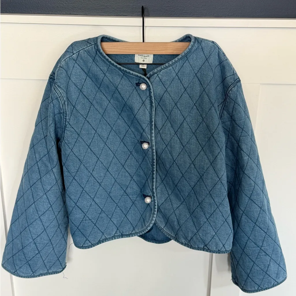 Kate Spade X Target Denim Quilted Jacket - Image 4