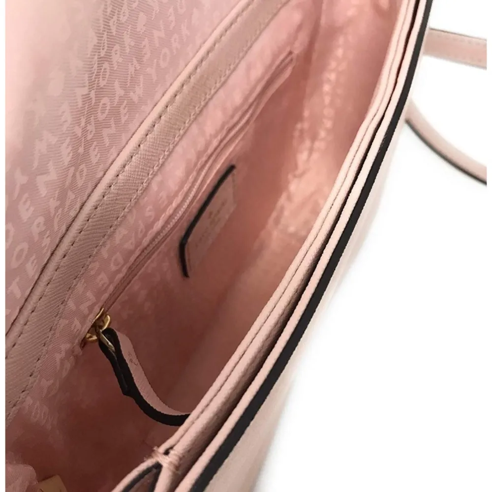 Kate Spade Laurel Way Jeweled Crossbody Blush Pink - Image 4
