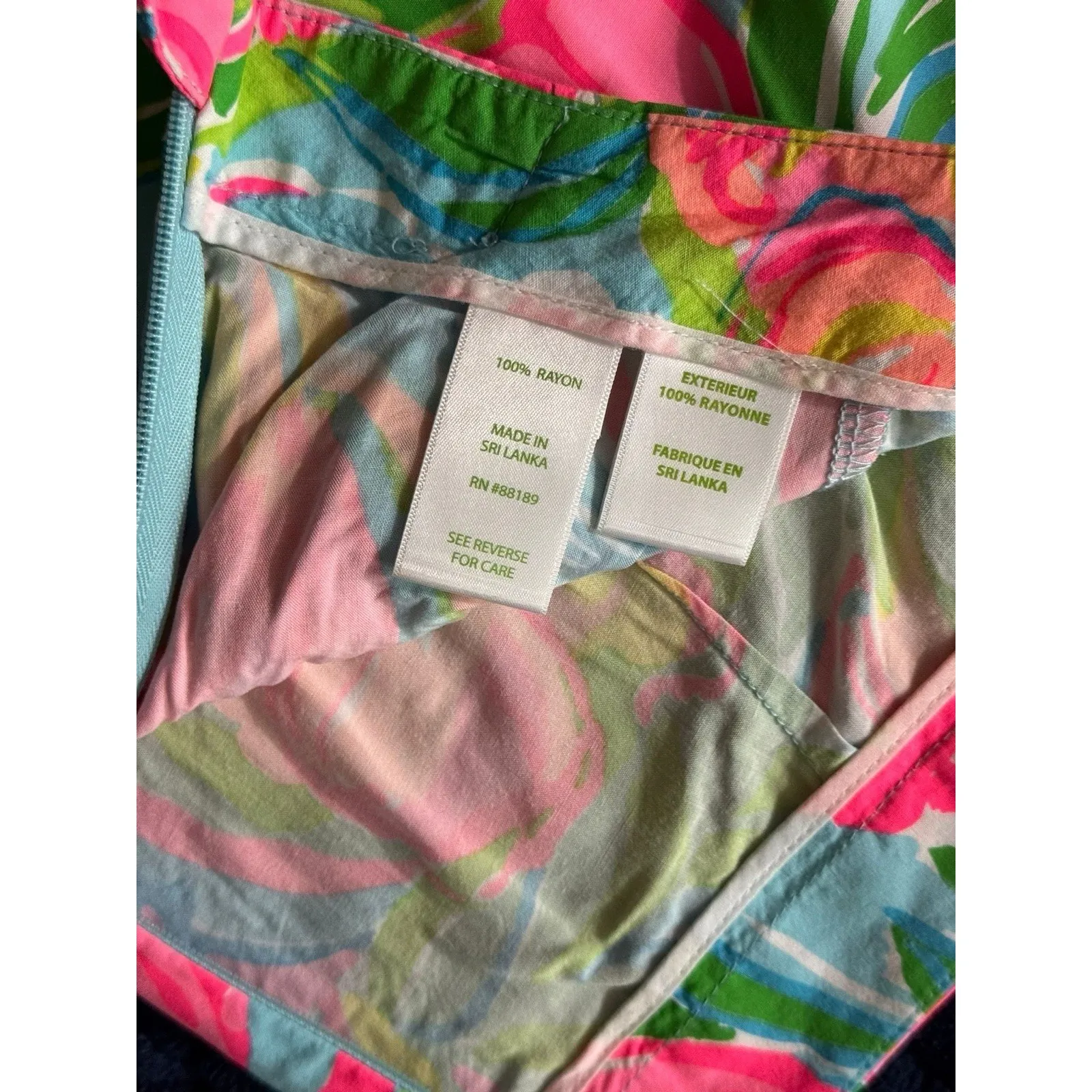 Lilly Pulitzer‎ Shorts Women Jeannie Multi So A Peeling Rayon Pockets Sz 8 - Image 4