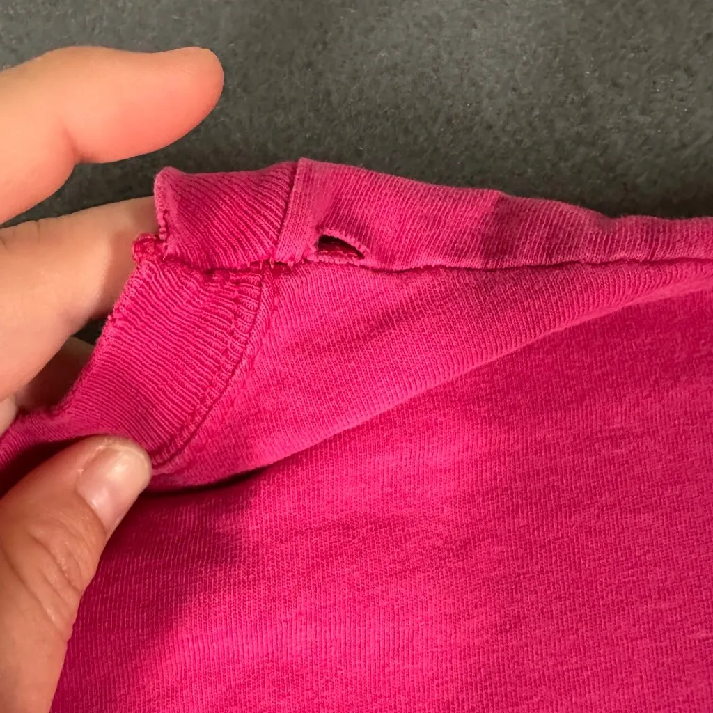 Vtg Jerzees Womens One Size Pink Sea Life Graphic T-Shirt Short Sleeve‎ Dress - Image 12