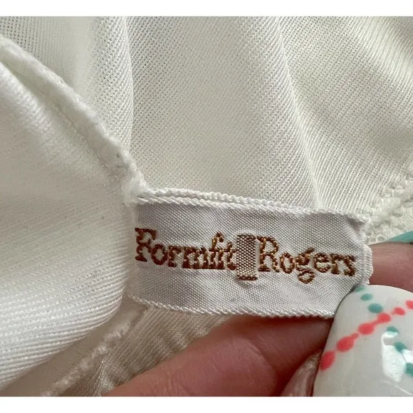 Vintage Women’s Form Fit Rogers Slip Size 32 White, 10 - Image 10