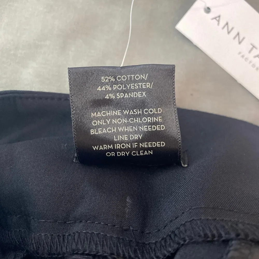 Ann Taylor Factory Signature Ankle length Black Dress pants women sz 0 - Image 6