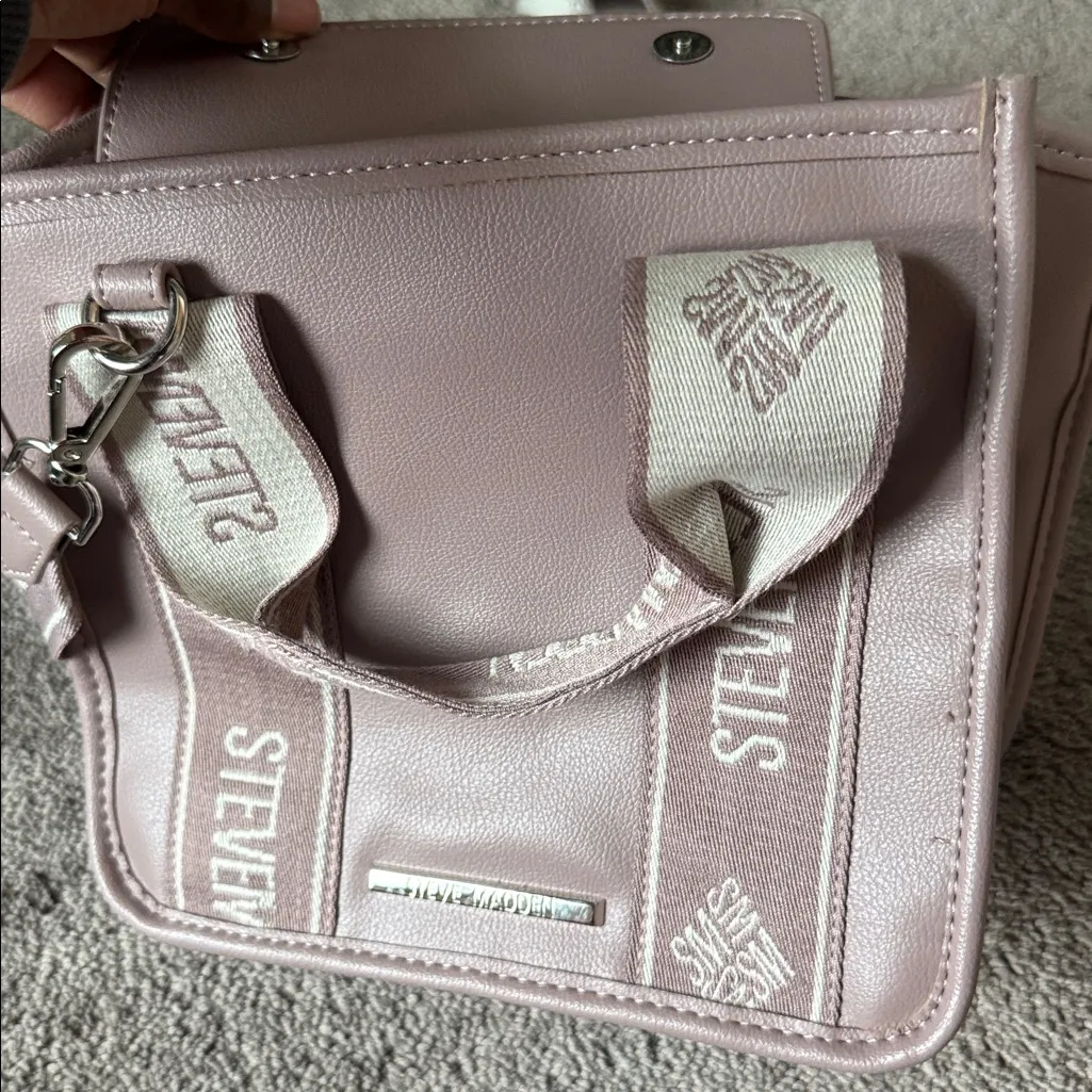 Steve Madden Bwebber Lilac Mauve Satchel Bag - Image 5
