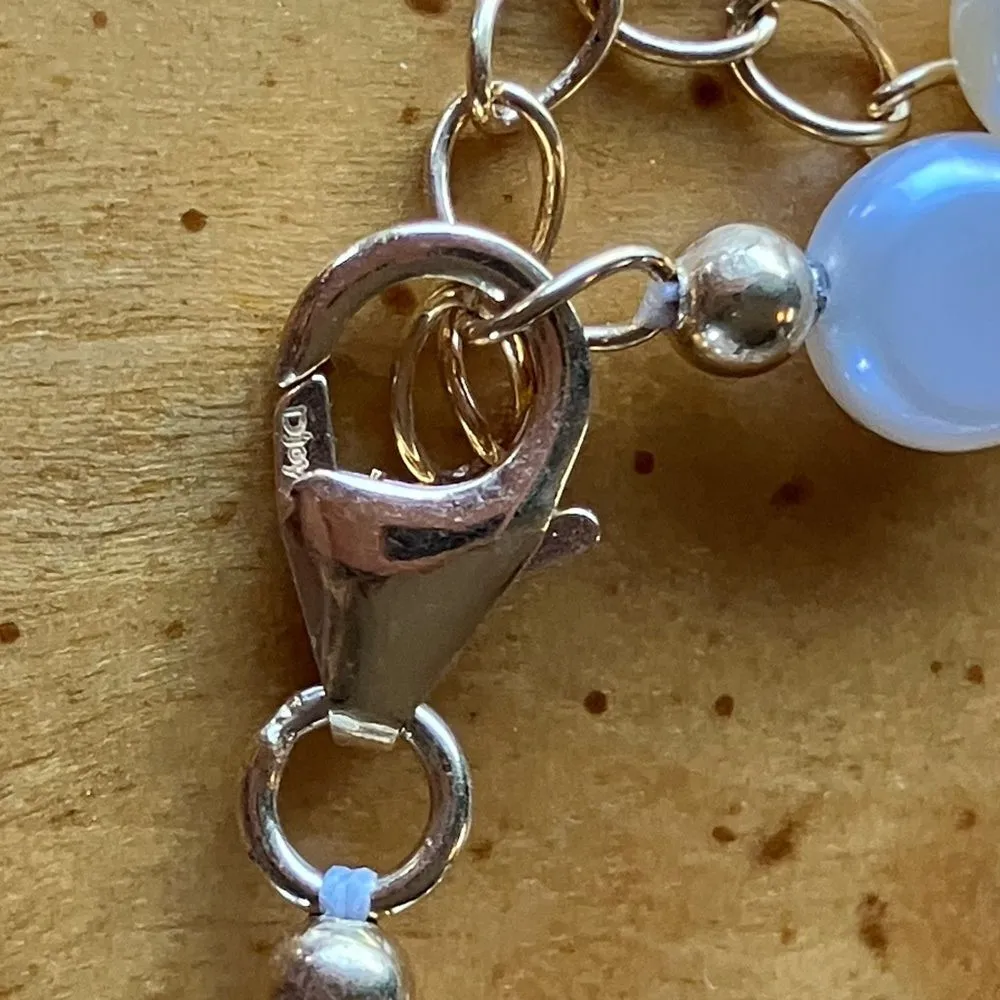 Freshwater Pearl Necklace Gold - Image 6