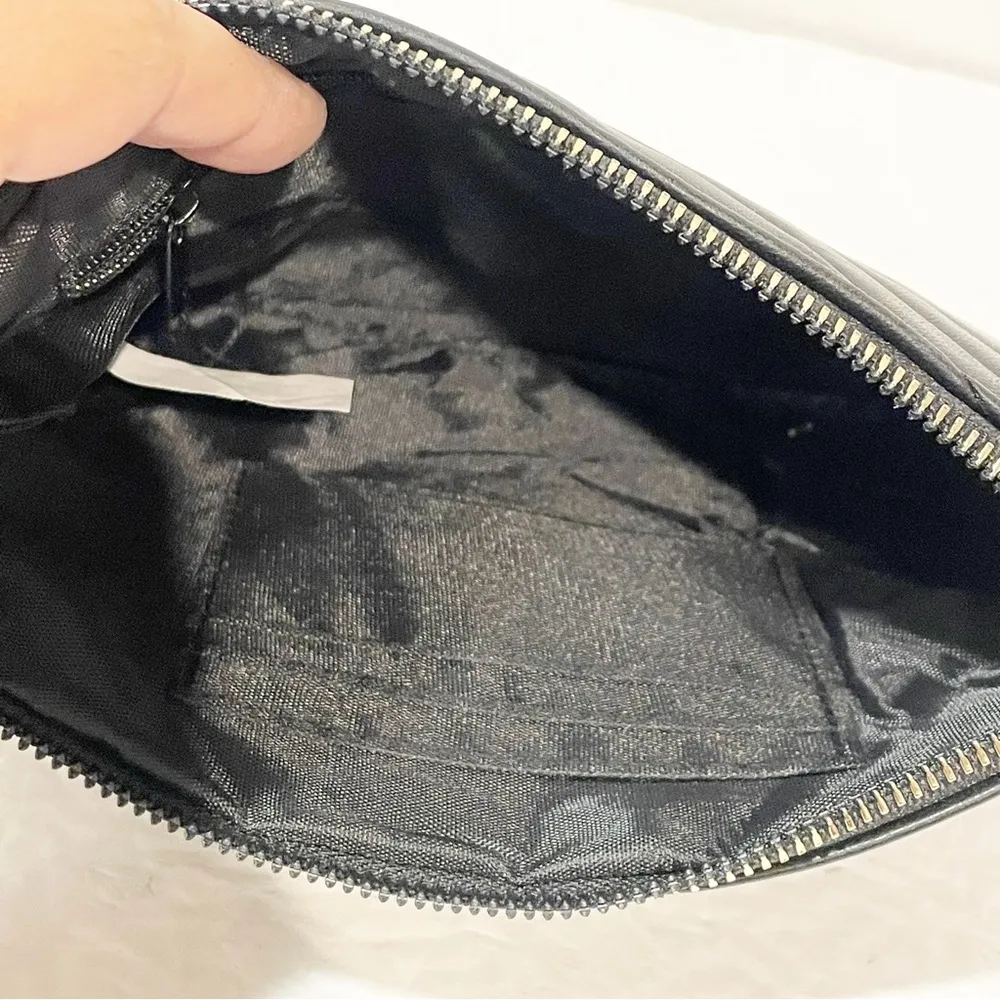 Alexis Bendel Black Quilted Wristlet Clutch - Image 2